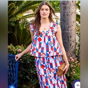 NWT Printfresh MAYA TOP. Size 
XL UNDERWATER MOSAIC
RETRO RED